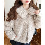 衿付きプードルフェイクファーブルゾン | moment+ | 詳細画像38 