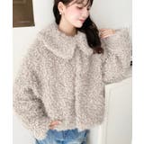 衿付きプードルフェイクファーブルゾン | moment+ | 詳細画像41 