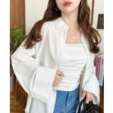 オフホワイト | ワイドスリーブ長袖オックスシャツ | moment+