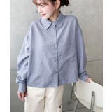 エステルスラブショート丈長袖シャツ | moment+ | 詳細画像12 