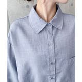 エステルスラブショート丈長袖シャツ | moment+ | 詳細画像14 