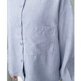 エステルスラブショート丈長袖シャツ | moment+ | 詳細画像15 