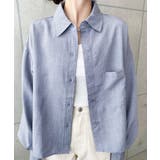 エステルスラブショート丈長袖シャツ | moment+ | 詳細画像16 