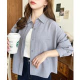 エステルスラブショート丈長袖シャツ | moment+ | 詳細画像18 