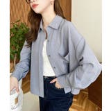 エステルスラブショート丈長袖シャツ | moment+ | 詳細画像20 