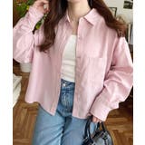 エステルスラブショート丈長袖シャツ | moment+ | 詳細画像28 