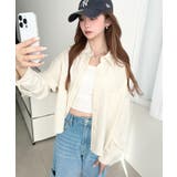 エステルスラブショート丈長袖シャツ | moment+ | 詳細画像3 