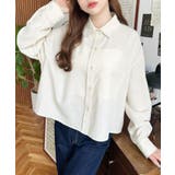 エステルスラブショート丈長袖シャツ | moment+ | 詳細画像7 