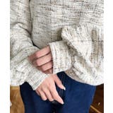 カラーツイードボリュームスリーブプルオーバー | moment+ | 詳細画像19 