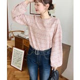 カラーツイードボリュームスリーブプルオーバー | moment+ | 詳細画像29 