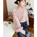 カラーツイードボリュームスリーブプルオーバー | moment+ | 詳細画像31 