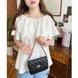 2WAYオフショルフリルブラウス | moment+ | 詳細画像4 