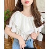 2WAYオフショルフリルブラウス | moment+ | 詳細画像5 