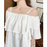 2WAYオフショルフリルブラウス | moment+ | 詳細画像7 