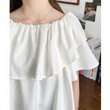 2WAYオフショルフリルブラウス | moment+ | 詳細画像8 