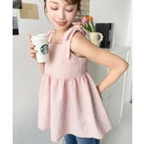 エンボスふくれフラワージャガード肩リボンペプラムビスチェ | moment+ | 詳細画像34 