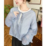 前後2WAYストライプメッシュショート丈(45cm)＆レギュラー丈(68cm)リ… | moment+ | 詳細画像10 