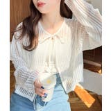 前後2WAYストライプメッシュショート丈(45cm)＆レギュラー丈(68cm)リ… | moment+ | 詳細画像2 