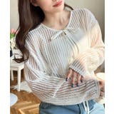 前後2WAYストライプメッシュショート丈(45cm)＆レギュラー丈(68cm)リ… | moment+ | 詳細画像3 