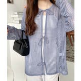 前後2WAYストライプメッシュショート丈(45cm)＆レギュラー丈(68cm)リ… | moment+ | 詳細画像29 