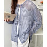 前後2WAYストライプメッシュショート丈(45cm)＆レギュラー丈(68cm)リ… | moment+ | 詳細画像30 