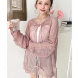 前後2WAYストライプメッシュショート丈(45cm)＆レギュラー丈(68cm)リ… | moment+ | 詳細画像31 