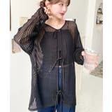 ブラック系その他 | 前後2WAYストライプメッシュショート丈(45cm)＆レギュラー丈(68cm)リ… | moment+