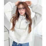 裏起毛ワンポイント刺繍ハーフジップスウェット | moment+ | 詳細画像19 