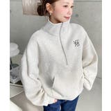 裏起毛ワンポイント刺繍ハーフジップスウェット | moment+ | 詳細画像27 