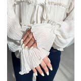 クリンクルシフォンティアードフリルリボンショートカーディガン(リボンカーディガン… | moment+ | 詳細画像28 