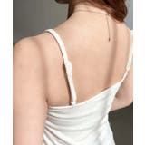 カップ付きテレコリブスクエアキャミソール | moment+ | 詳細画像10 