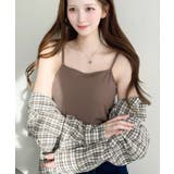 カップ付きテレコリブスクエアキャミソール | moment+ | 詳細画像18 