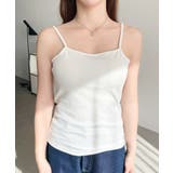 カップ付きテレコリブスクエアキャミソール | moment+ | 詳細画像6 