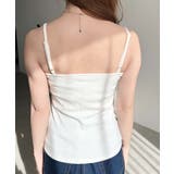 カップ付きテレコリブスクエアキャミソール | moment+ | 詳細画像9 