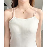 カップ付きバッククロスストラップスクエアキャミソール | moment+ | 詳細画像10 