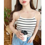 カップ付きバッククロスストラップスクエアキャミソール | moment+ | 詳細画像33 