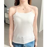 カップ付きバッククロスストラップスクエアキャミソール | moment+ | 詳細画像9 