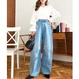 ドビーストライプマルチウェイオフショルクロスフリルショート丈ブラウス | moment+ | 詳細画像18 