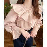 ドビーストライプマルチウェイオフショルクロスフリルショート丈ブラウス | moment+ | 詳細画像38 