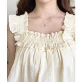 コットンワッシャーフリルショルダーバルーンシルエットノースリーブトップス | moment+ | 詳細画像21