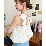 コットンワッシャーフリルショルダーバルーンシルエットノースリーブトップス | moment+ | 詳細画像26