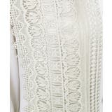 シフォンジョーゼットスタンドカラーフロントレースシャツ | moment+ | 詳細画像41