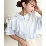 半袖フリルブラウス クレーププリーツ | moment+ | 詳細画像14 