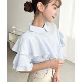 半袖フリルブラウス クレーププリーツ | moment+ | 詳細画像16 