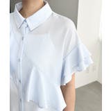 半袖フリルブラウス クレーププリーツ | moment+ | 詳細画像19 