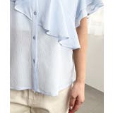 半袖フリルブラウス クレーププリーツ | moment+ | 詳細画像20 