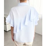 半袖フリルブラウス クレーププリーツ | moment+ | 詳細画像21 