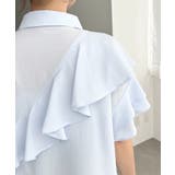 半袖フリルブラウス クレーププリーツ | moment+ | 詳細画像22 