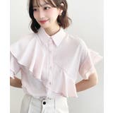 半袖フリルブラウス クレーププリーツ | moment+ | 詳細画像31 