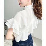 半袖フリルブラウス クレーププリーツ | moment+ | 詳細画像5 